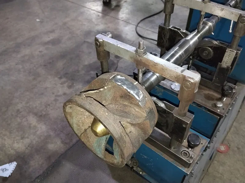 Impulsor de bomba centrífuga en balanceo